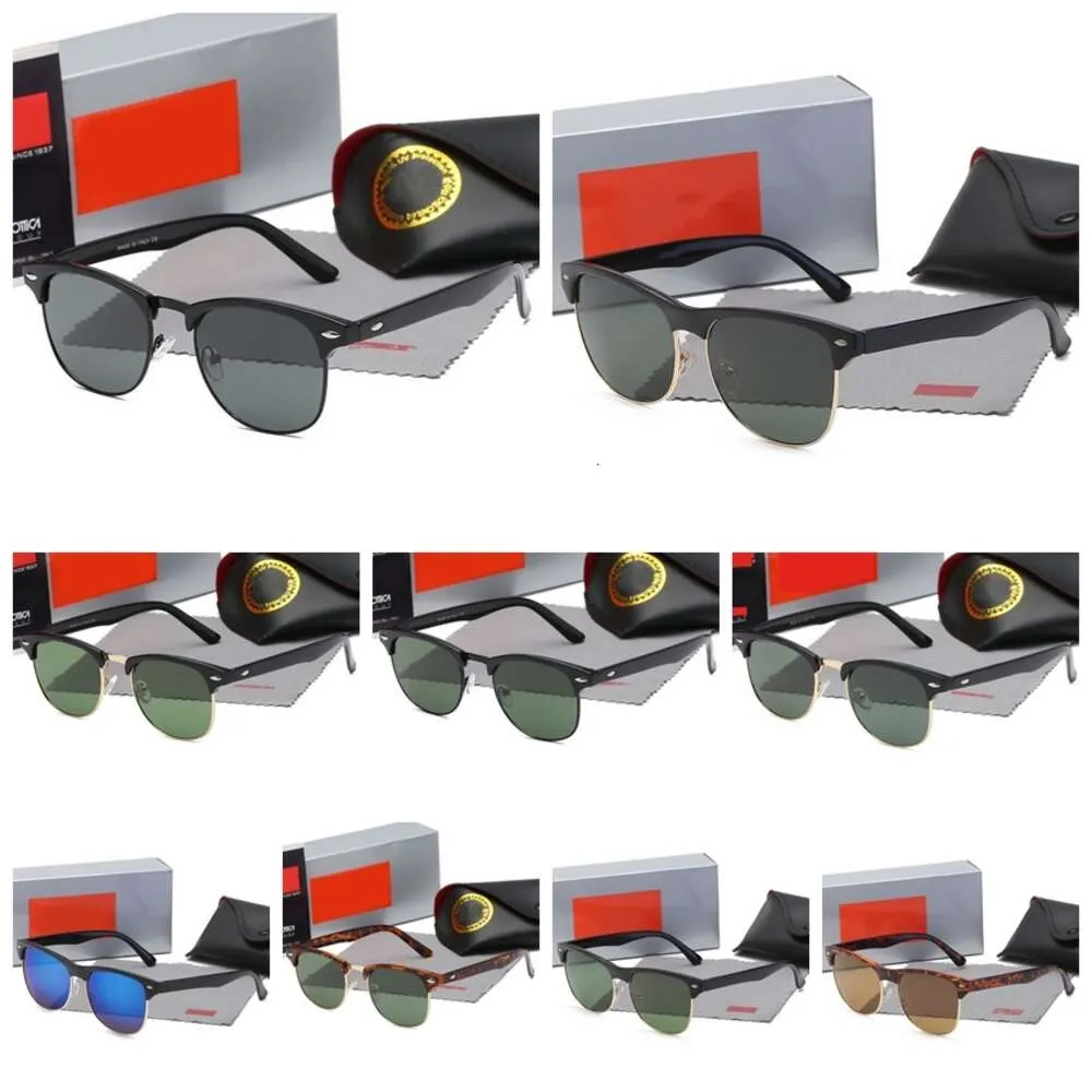 2024 Hot zonnebrillen Men Glazen lens Klassiek Merk Vrouwenontwerper Eyewear For Men Women Band Bands Frame Designers vrouwelijke mannelijke retro zonnebril met doos