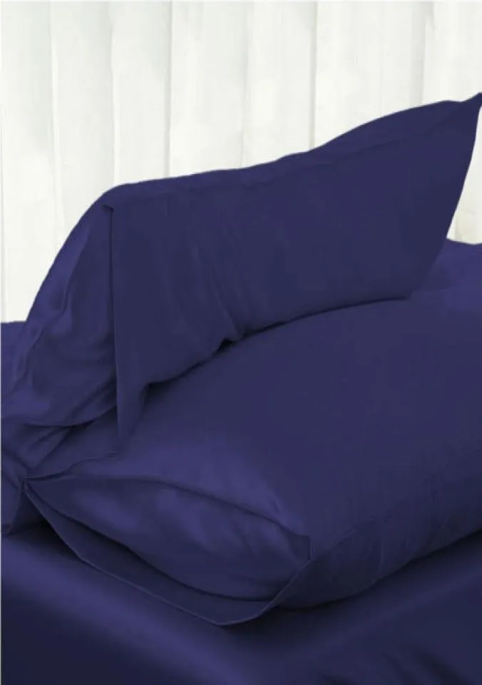 NEW Solid Queen Standard Silk Satin Pillow Case Bedding Pillowcase Smooth Home8046023