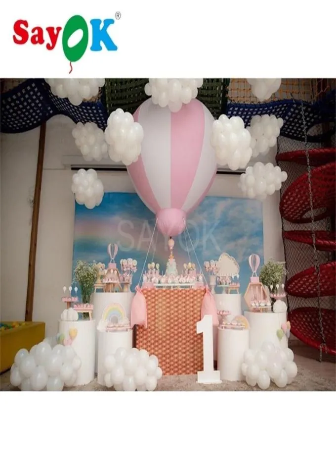 1 5m 5ft H PVC Half Ballon à air gonflable Ballons suspendus pour la fête de bébé fête des enfants exposition d'événements d'anniversaire T2006249604654