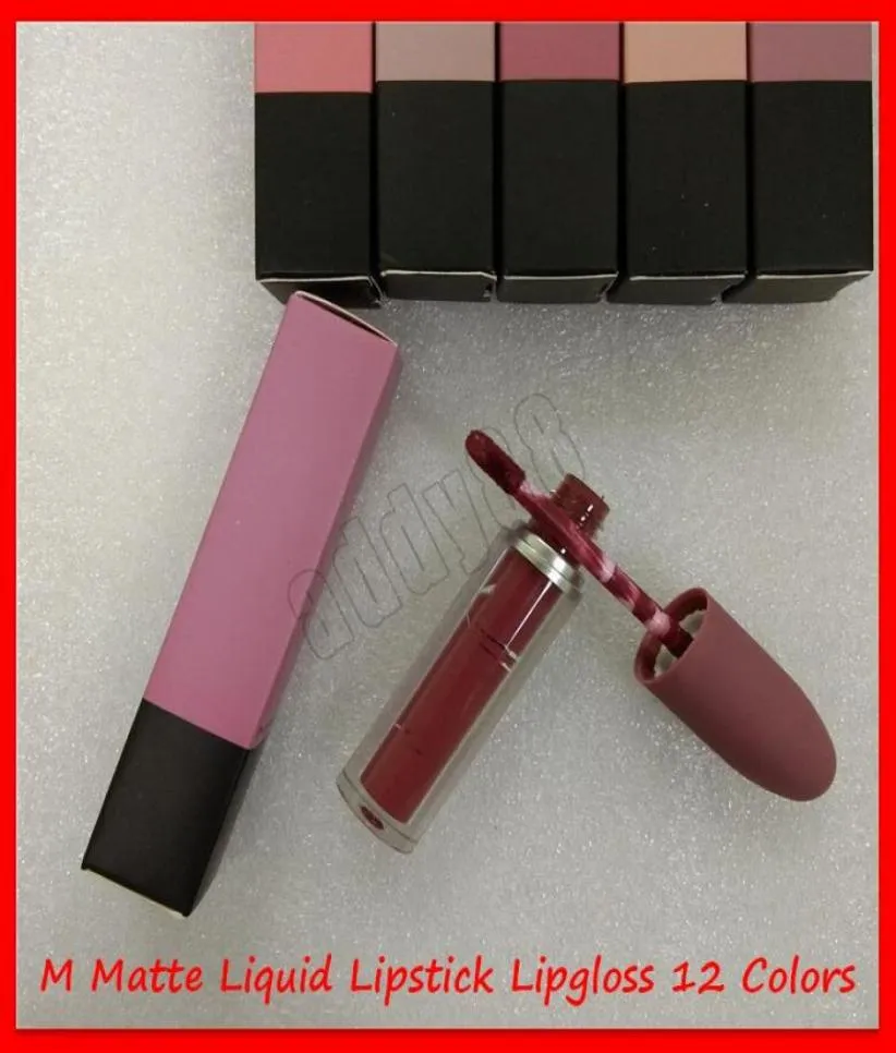 2019 Nouveau maquillage à lèvres M Matte Liquid Lipstick Lipgloss Selena Christmas Bullet Gloss 12 Couleurs 8463643