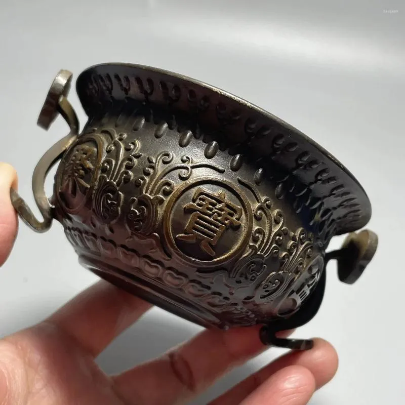Brincos de colar Conjunto de coleções de coleções Pure Pure Copper Treasure Incense fogão de tamanho pequeno