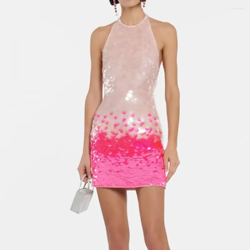 Casual Mini Pink Sequin Pullover Dress with Hooded Collar and Short Flutter  Sleeves for Juniors from Dhgate Basic & Casual Dresses - price 42.79