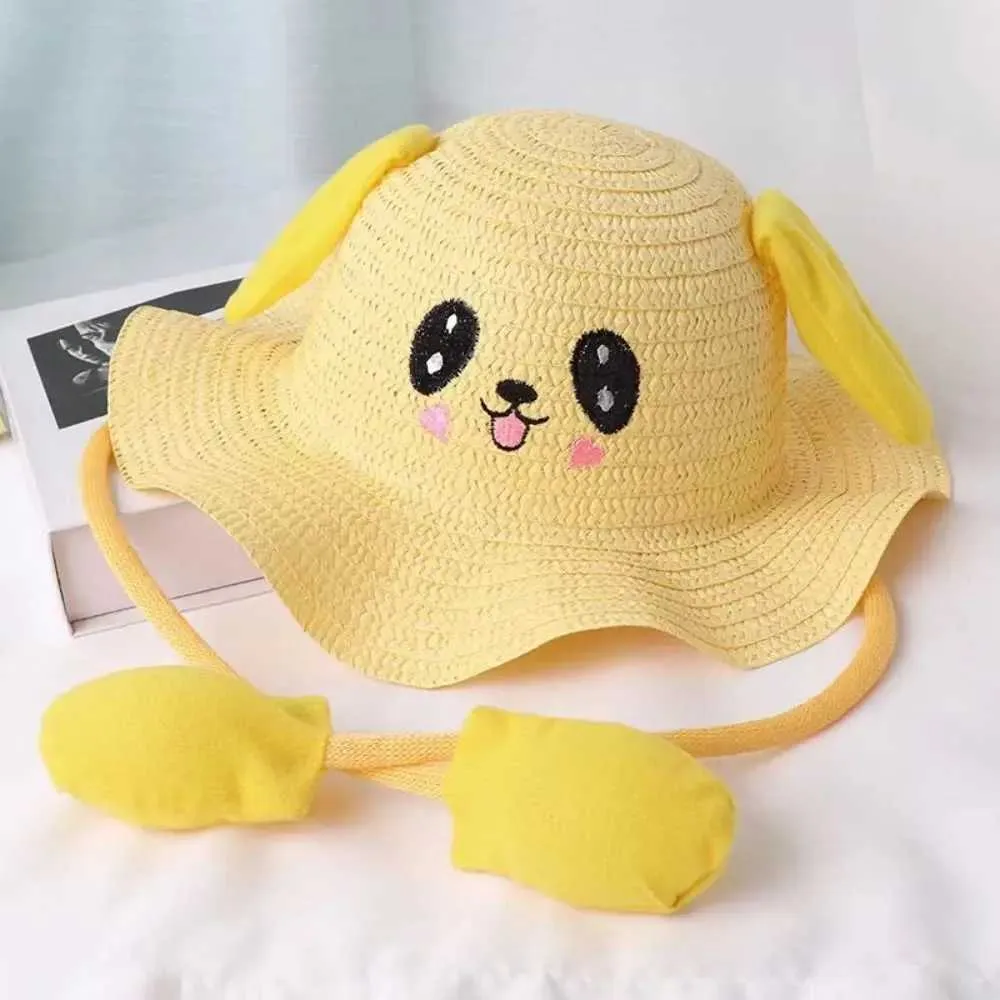 Caps chapeaux lapin oreille soleil chapeau paille enfants