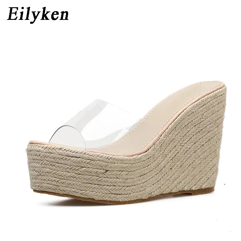 Eilyken Summer Fashion PVC Jelly Centures plate-forme pour femmes Sandales Sandales Casual Shoes Taille 34-40 240423