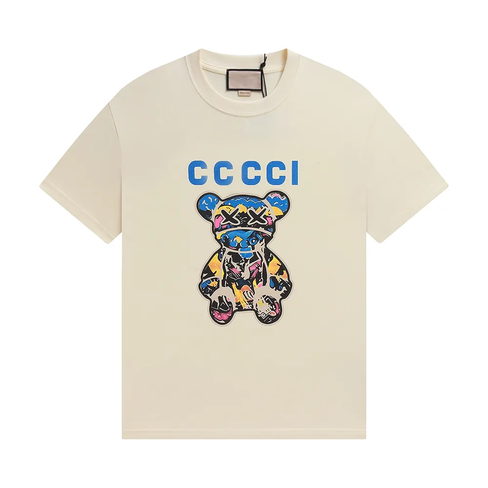 Camisetas para hombres de diseñador Italia para hombres de lujo para hombres de lujo Man de verano TEES Fashion Letting Diseño de estampado Cuello redonde