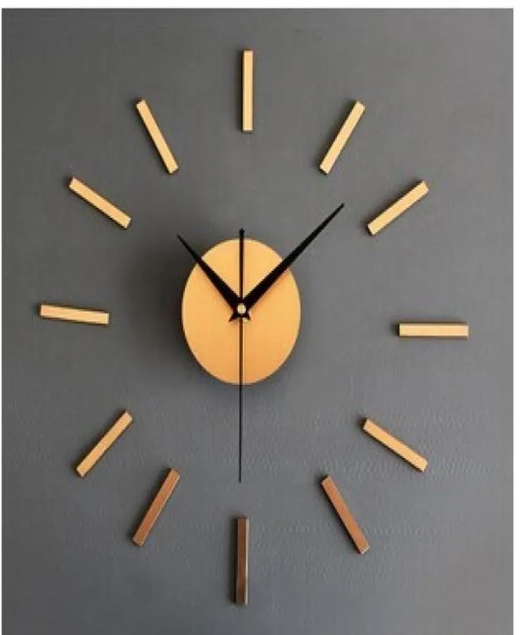 Hang erweiterte Metallic DIY Uhr Mode kreative Kombination von Uhr Die Uhr Lokale Tyrannen Gold DIY Clock8224788