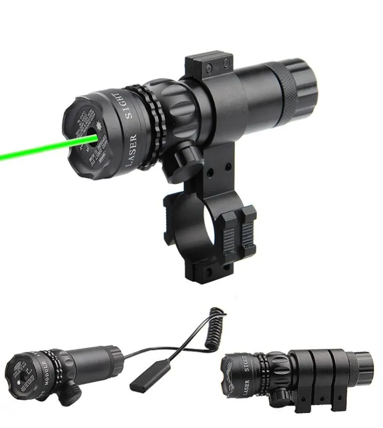 Tir à longue distance ajusté de la gamme de carabine à vue verte laser vert avec 2 supports laser point de vue tactique laser 8356993
