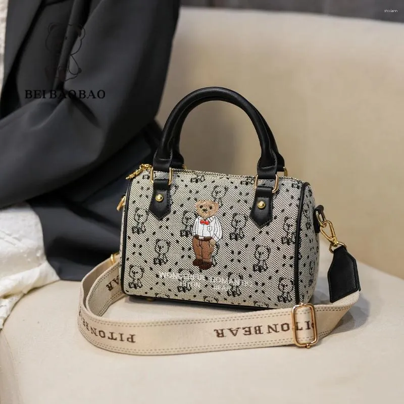Totes Beibao 2024 Single Shoulder Crossbody Bag, Cartoon Bear Design, Large  Capacity, Instagram Pillow, Women's Handbag