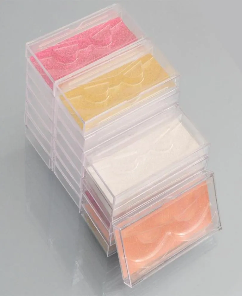 Bulk 20Pack Whole Lash Case Ciglia Bickeash Packaging Boxes Boxes Packaging Glitter Case di plastica scorrevole con porta vassoio trasparente 4858736