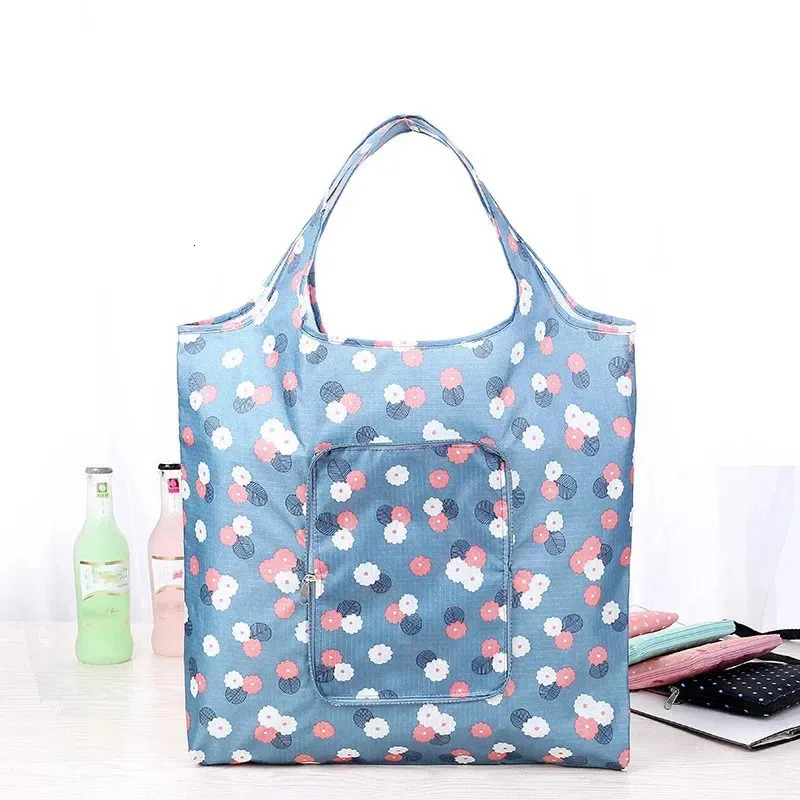 Fashion Eco pliing Sac à provisions pour les femmes Sacs de compagnie de maison pliable imperméable de haute qualité sacs 240430