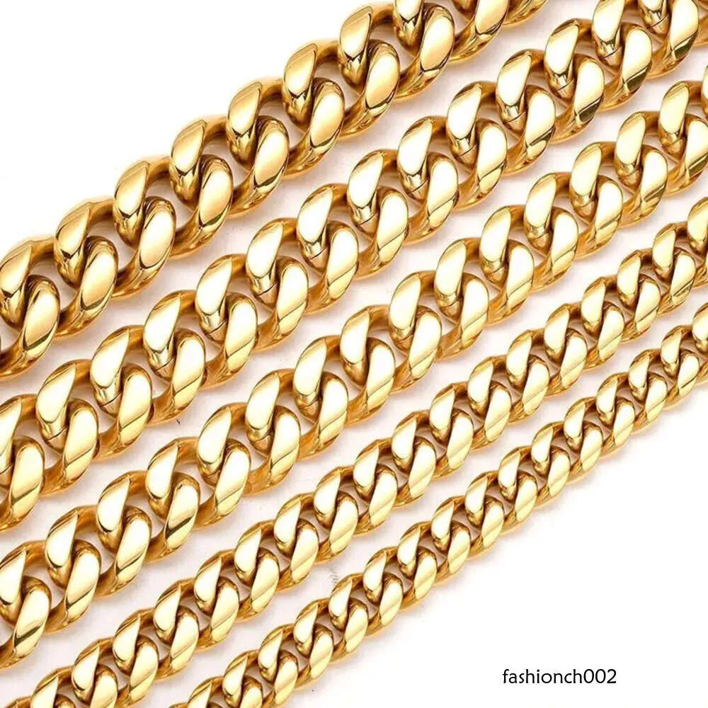 Miami Cuban link designer bracelet men 12mm 14mm Wide Gold Chain Micro Inlaid Moissanite Diamond in Buckle Rapper Hip_voghion.com