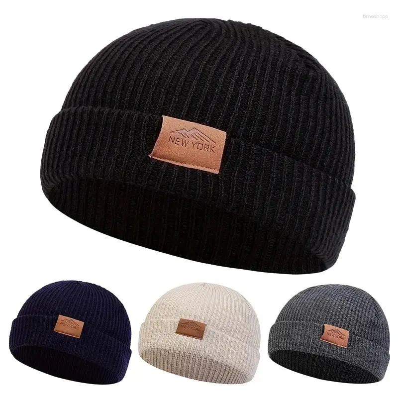 Berets unisex York Mountain Range etykieta Failes Modna jesień zima ciepłe czapki hip hopowe czapki dla kobiet mężczyzn