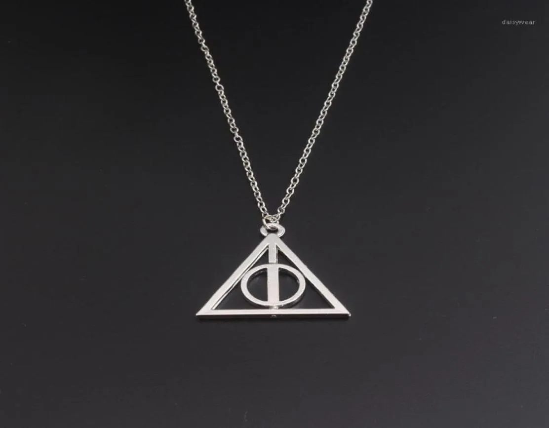 SG Movie HP Deathly Hallows Wizard Halskette kann gedreht werden, Gregory039s Treuhanddreieck Männer Lady Halsketten Anhänger16732198