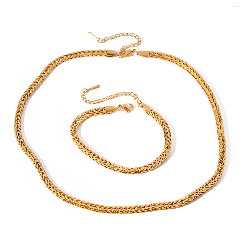 Strand Uworld 18K Gold plaqué en acier inoxydable Bracelet Bijoux de bijoux