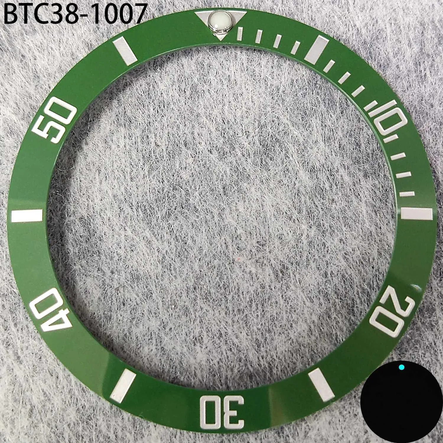 Assistir bandas de 38 mm * 30,5mm Inserção de cerâmica de alta qualidade original para substituição do anel de relógio compatível com acessórios Q240430
