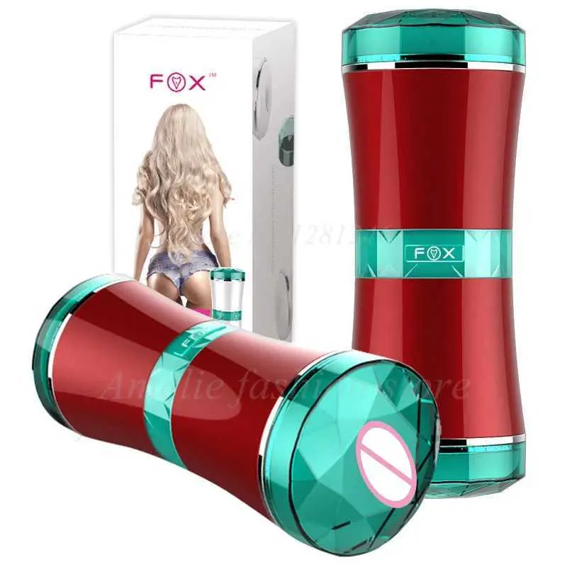 Andere gezondheidsschoonheidsartikelen Dual Channel Male Masturbation Cup Echte vagina Anus Volwassene Q240430