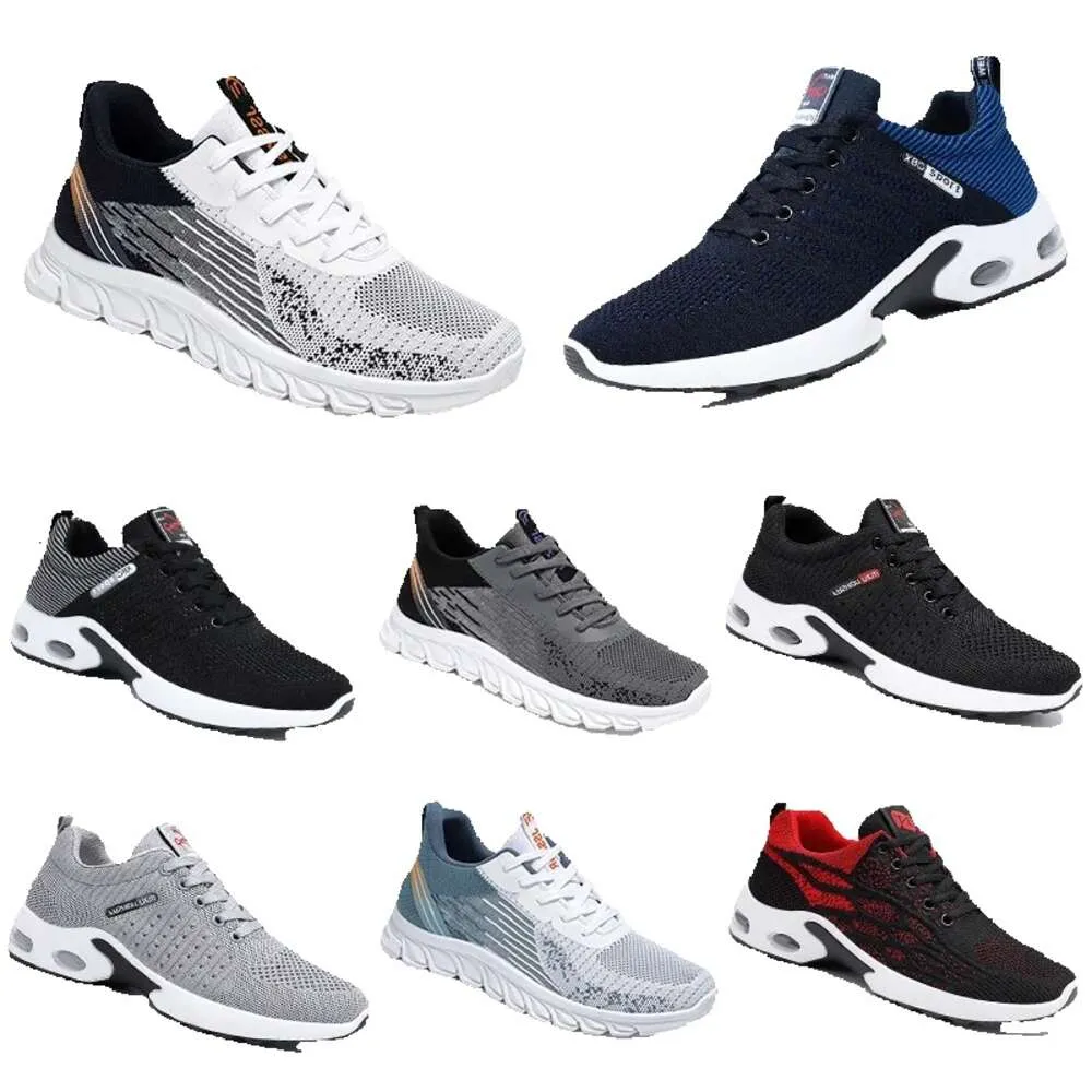 Witte schoenen Men Sport Running Bule Sole Soft Vaces Round Toe Big Gai