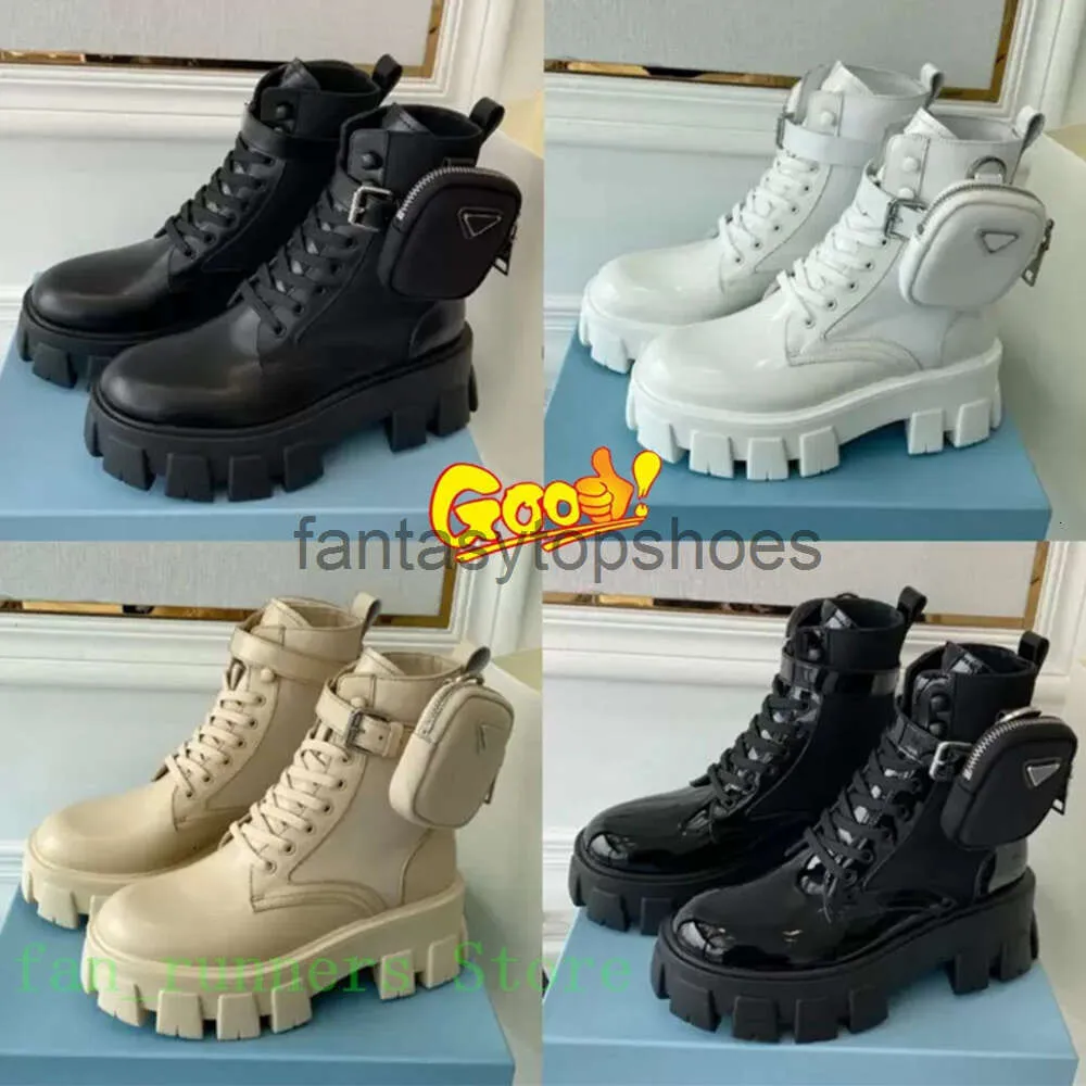DHgate Praddas Pada Prax Prd Designers luxury Boots leather shoes Ankle monolith boot Platform womens Sneakers bottom nylon bouch booties men women D4AF EBHI Shoes Accessories