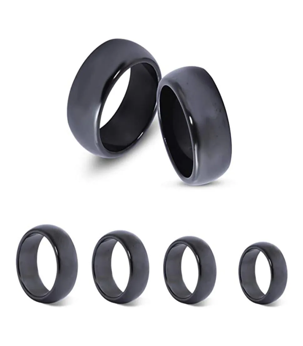 Ringas de banda de 10 mm larga moda sem hematita magnética Mix anel de ímã 6 a 131944920