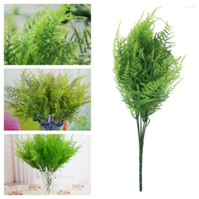 Decoratieve bloemen 1 pc's 7 stengels Plant eenvoudige kunstmatige asperges varen Creative simuleren plastic groene struiken