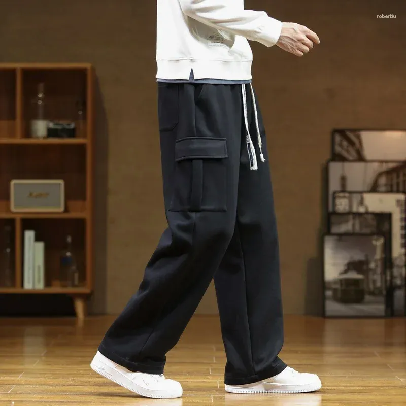 Autumn Mens Casual Baggy Track Pants Mens With Multi Pockets And Drawstring  Loose Straight Fit In Large Sizes 6XL 8XL 2024 From Robertiu, $8.24 |  DHgate.Com