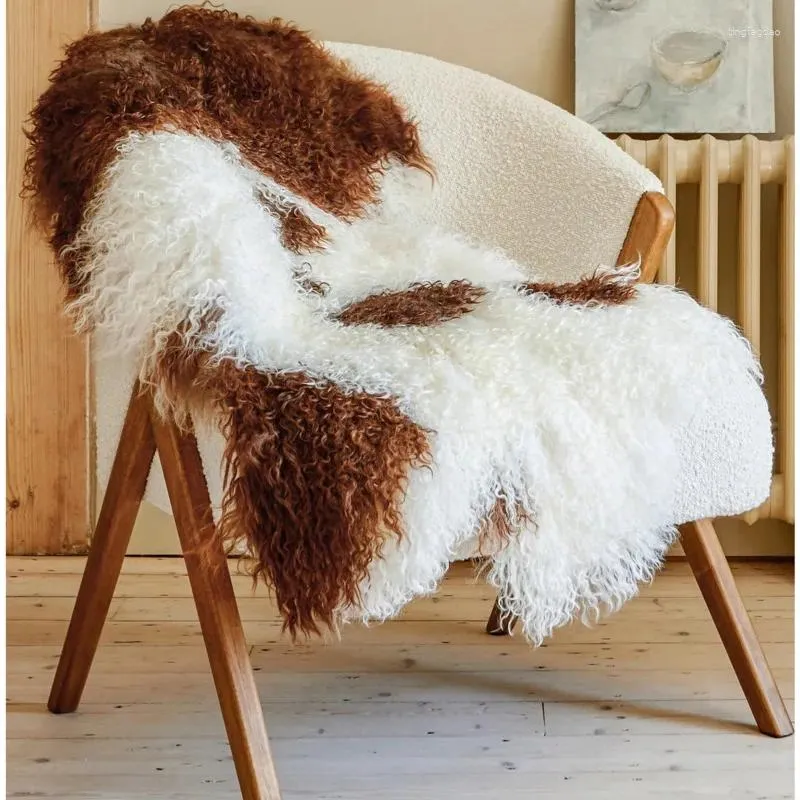 Pillow Sheep Wool Sofa Cover Premium Rocking Chair Fur Integrated Carpet First-Class Mat Soft Balcony Bay Window Pad