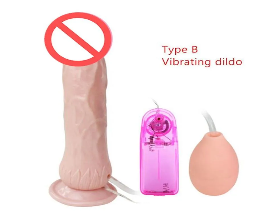 Baile 40185mm Big vibrerende ejaculerende dildo zuigbeker spuitende dildo's penis ejaculerend seksspeeltjes voor vrouw7802252