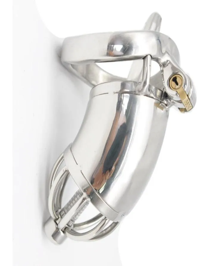 Pasek seksualny Krótki stal ze stali nierdzewnej Cage urządzenie BDSM Bondage dźwięki cewki moczowej rurki cewki pierścienie 2091151