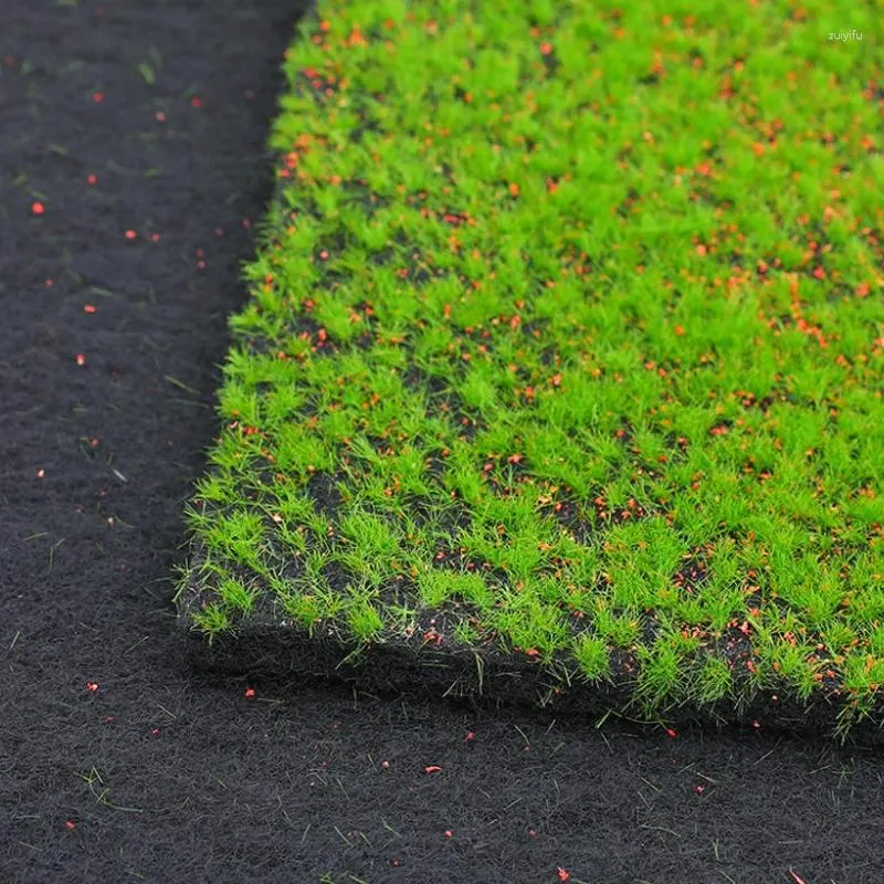 Dekorative Blumen künstlicher Moos Rasen Grasland gefälschter Grasteppich Simulation Rasen im Freien Gartenlandschaft Bodendekoration