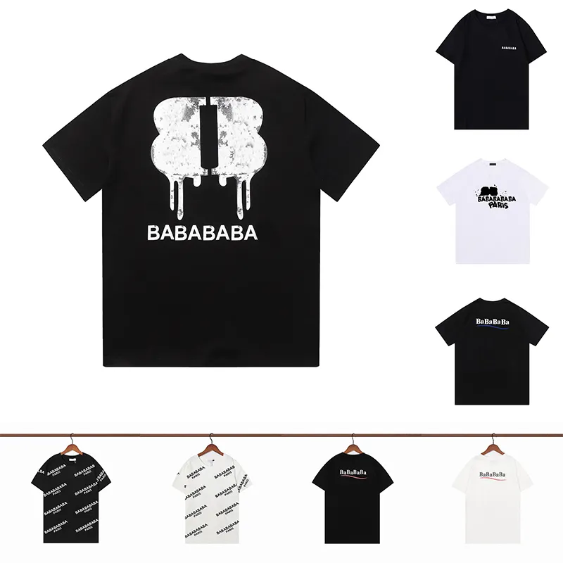 Tshirt de alta qualidade masculina designers tamis as camisetas hip -hop letra impressão de manga curta Man Black and White Street Leisure Roupas de camisetas verão