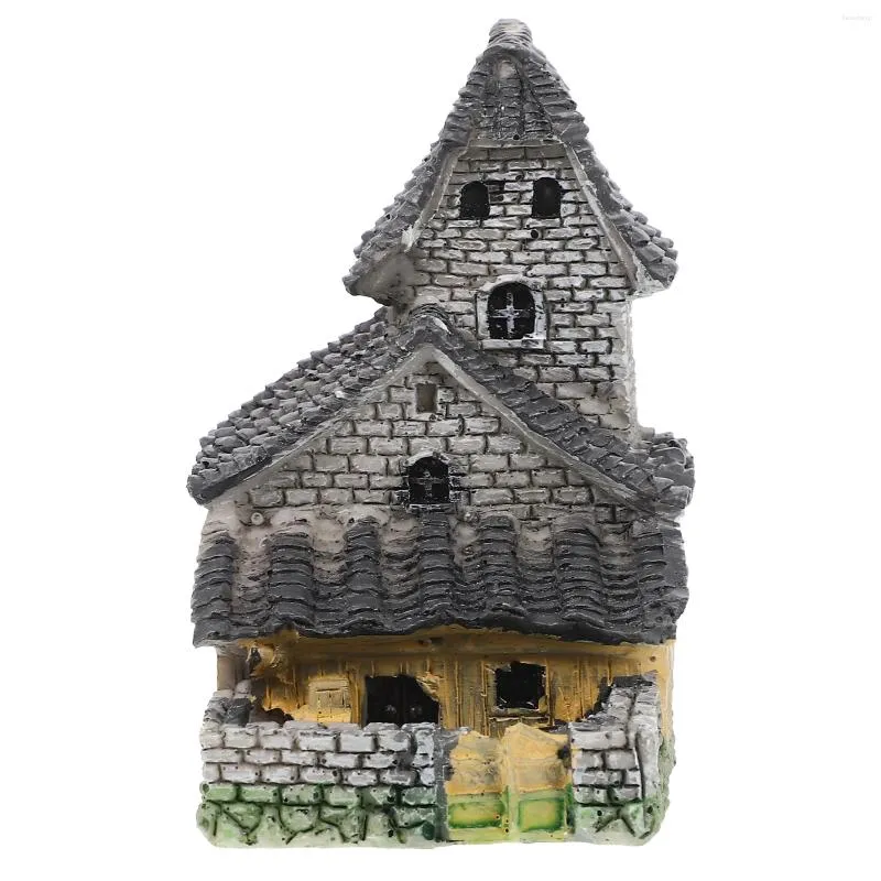 Figurines décoratines miniatures Mini Stone Fairy Cottage pour décoration de jardin