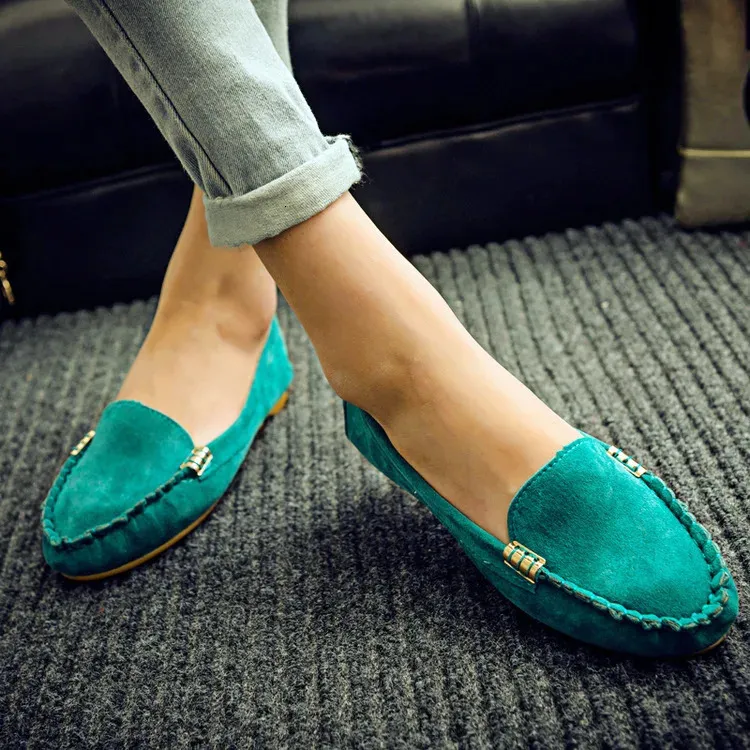 Chaussures pour femmes 2023 Spring Automne Slips plats décontractés Toe Round Toe Denim Loafer Plus taille Jeans Zapatos 3544 240426