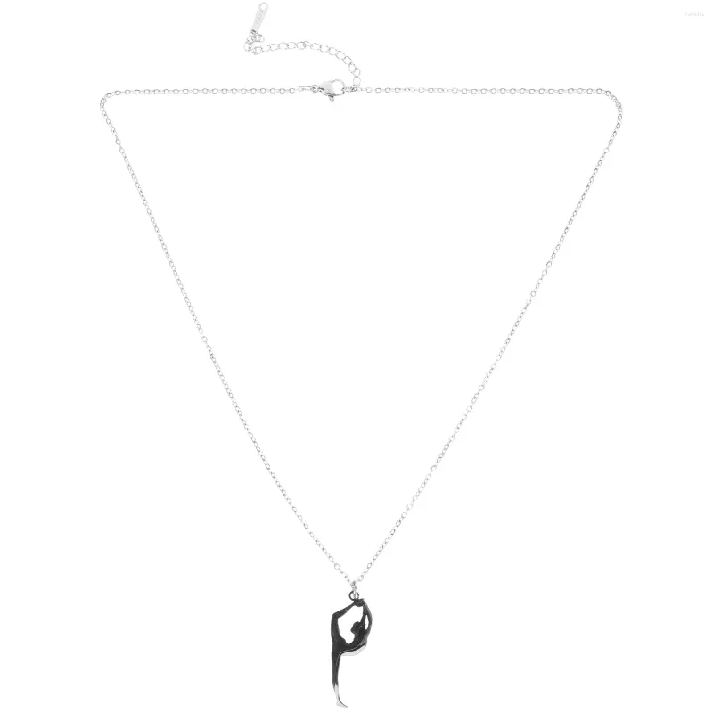 Colliers pendentifs Collier de gymnastique à la mode de la chaîne de cou de sport créative