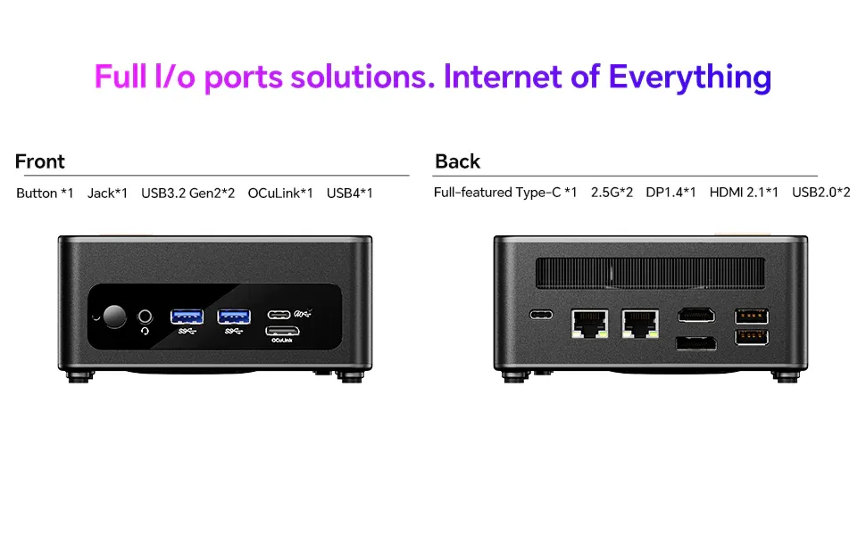 AOOSTAR GEM12 Mini PC with AMD Ryzen 9 6900HX, 16/32GB DDR5