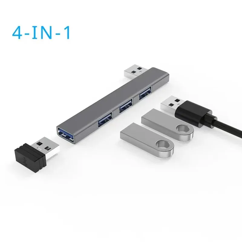 USB C Hub 3.0 Type C 3.1 4 Port Multi USB SPLITTER OTG ADAPTER لـ Xiaomi Lenovo MacBook Pro 13 15 Air Pro Computer Accessories