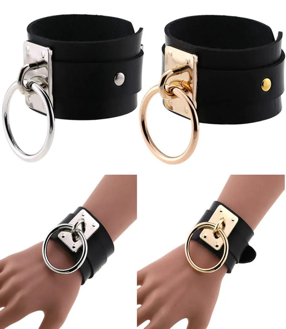 Bracelet bracelet en cuir PU bracelet goth bracelets punk gothiques 2020 Nouvelles femmes de la mode Men Cosplay Ornements3108922