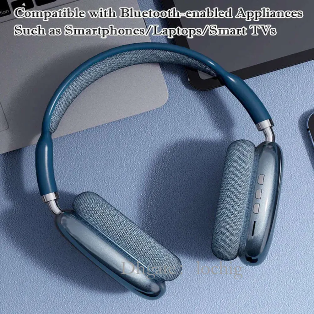 Cuffie Bluetooth wireless P9 con cuffie auricolari stereo auricolari sport cuffie sterline.