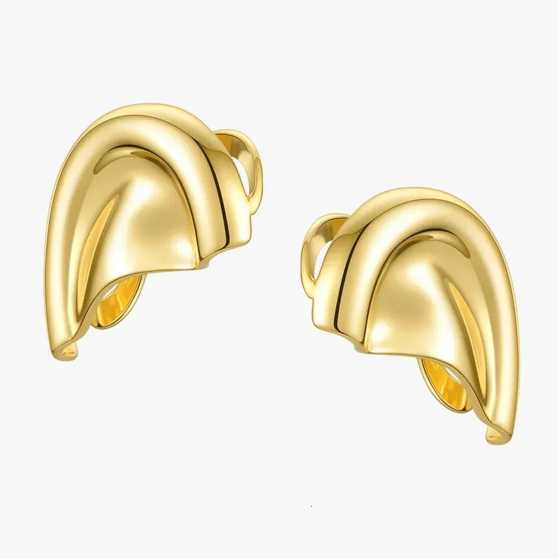 Enfashion Auricle Oor Cuff Clip op oorbellen voor vrouwen Gold Color Cover Oordings zonder piercing Fashion Jewelry Brincos E201200 240418