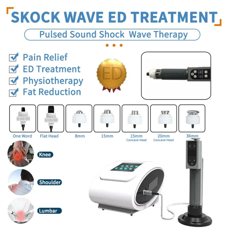 Autres équipements de beauté ESWT Extracorporel Shock Wave Dispositif thérapie Machine Shockwave Santé Produit de santé Physiothérapie Salon Equiments