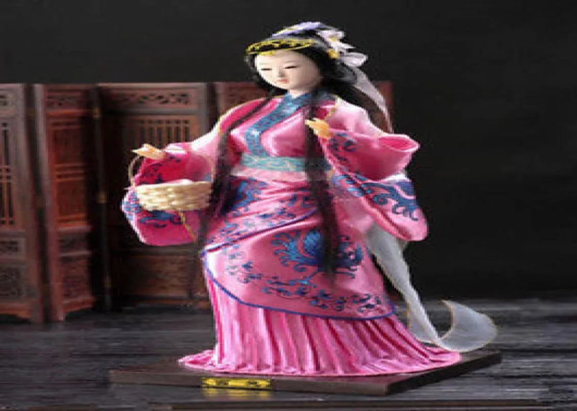 Colecionáveis Oriental Broider DollChinese Old Style Figure China Doll Figures estátuas 5393528