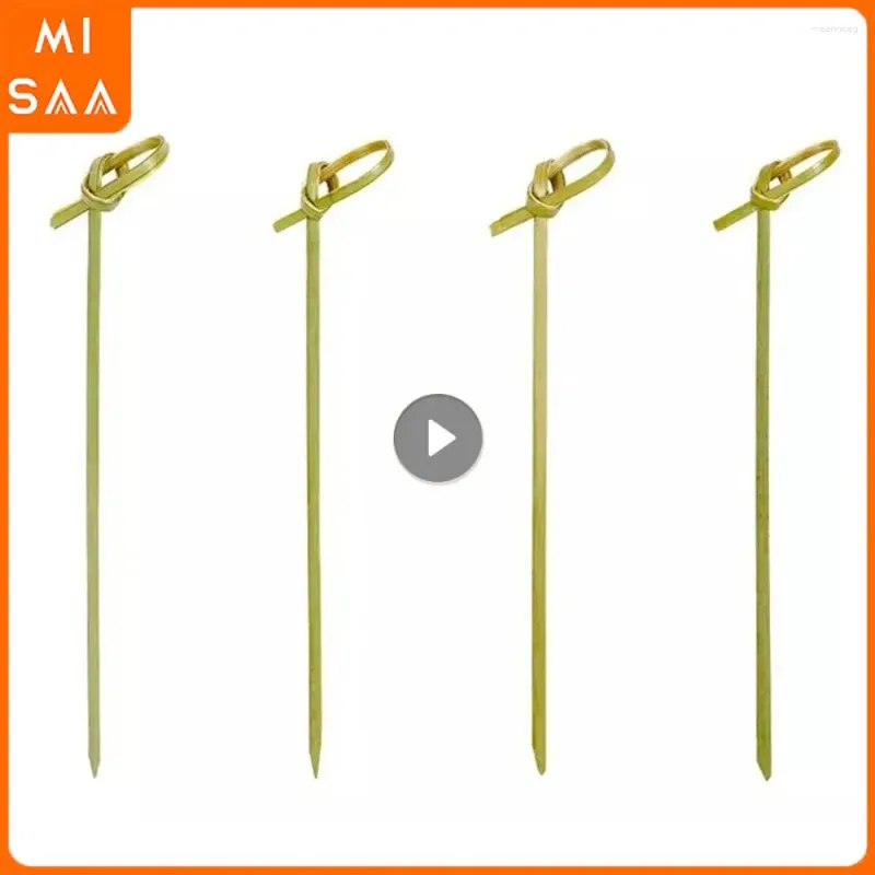 Forks Burgers Stylish Decorative Eco-friendly Premium Safe Trendy Bamboo Skewers One-time Use Els Versatile Convenient