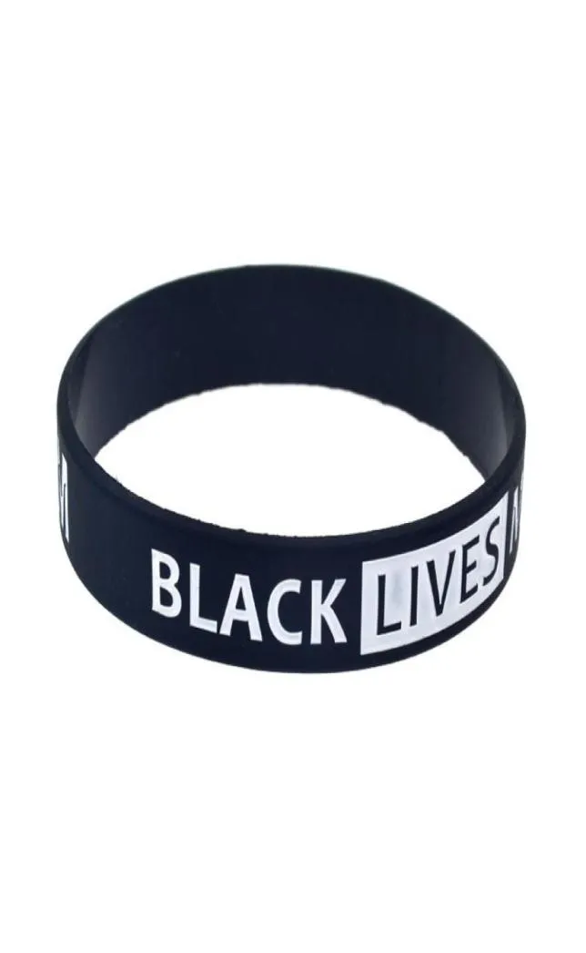 100PCS Oppose Species Discrimination Debossed Fist BLM Black Lives Matter Silicone Rubber Bracelet for Promotion Gift8908079