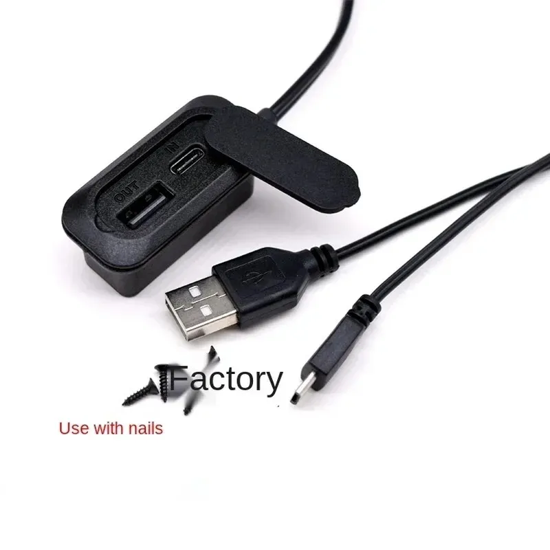 2024 Backpack External USB Charging Port Adapter Charging Cable Luggage USB Charging Accessories Type-c Port for Backpack External USB