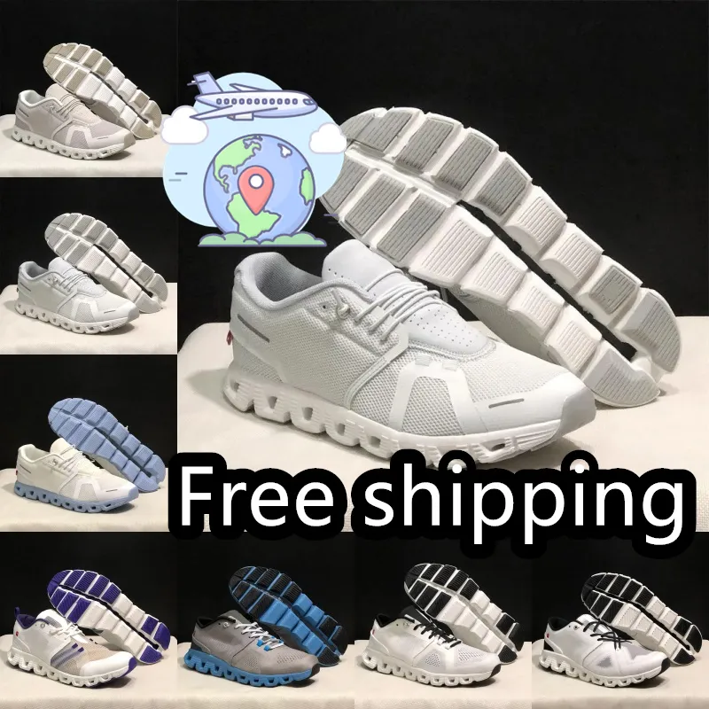 Designer Running Shoes Triple Green Glow Cloud 5 Sneakers for Men and Women
