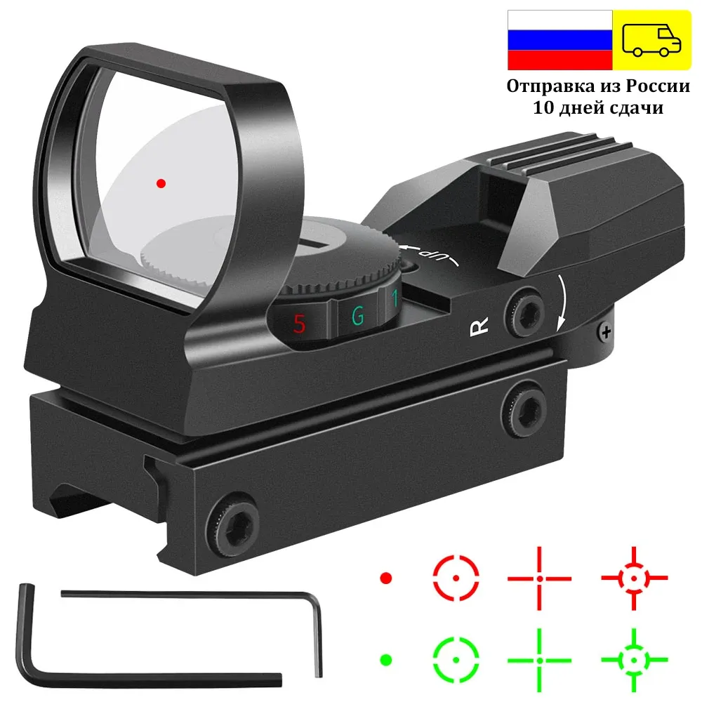 SCOPES Tactical Riflescope Hunting Optics Red Green Progetto POT SPRIFEX 4 RETIVICA Vista Collimatore per guida da 11 mm/20 mm