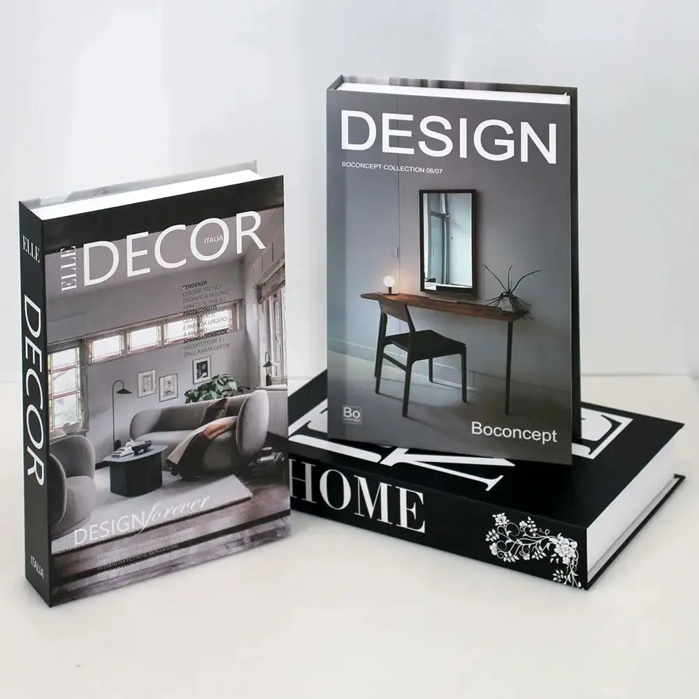 3 stuks/set moderne eenvoudige nepboeken woonkamer kunstmatig boek villa plankkamer salontafel prop boek decoratie home decoratie 240428