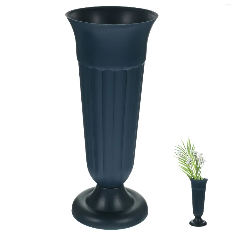 Vasos Vaso de flores Balde de vaso de flores Delicado vaso de cemitério Pots urna plantador recipiente de coluna romana para sepultura