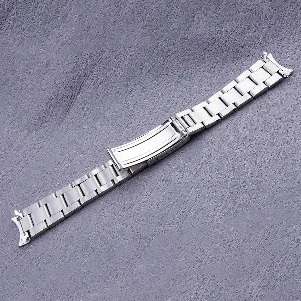 Watch Bands 19mm silver polished hollow curved end oyster style suitable for precision 5 SNXS73 75 79 80 81 SNFF05 SNXG47 Q240430