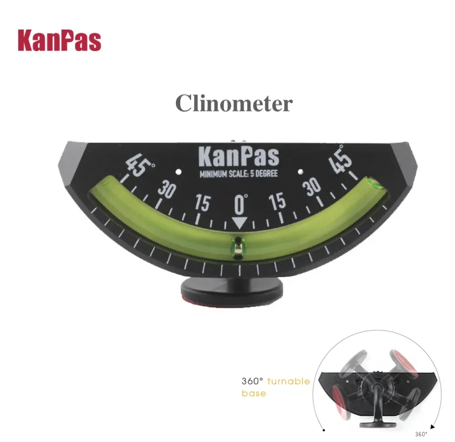 Compass Kanpas Inclinometer, Level / RV Clinometer / Marine Clinometer