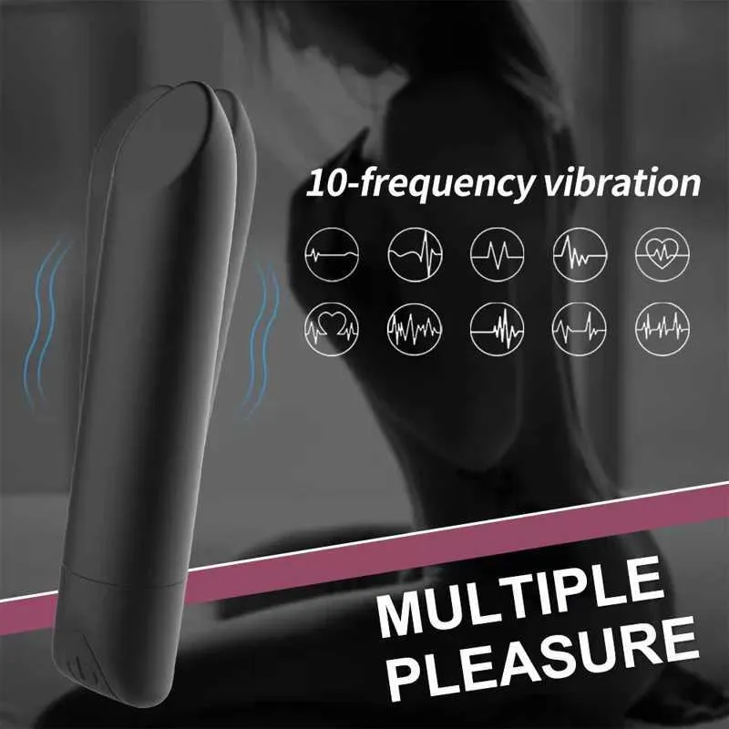 Andere Gesundheits Schönheitspunkte Mini Lippenstift Vibrator starke Impact Bullet Stimulation Schamleitschiehen für weibliche Masturbation Erwachsene Produkte Q240430